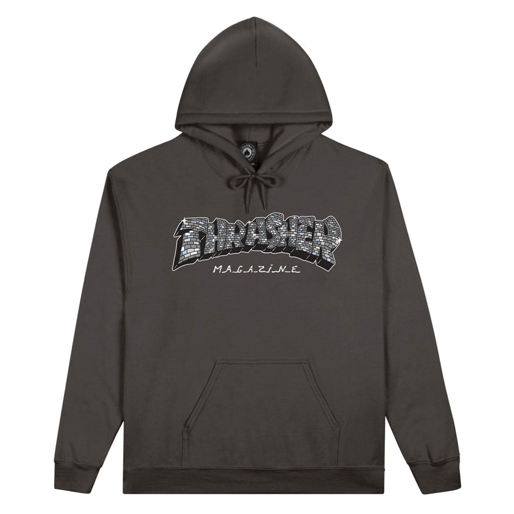Thrasher Disco By Spanky Hoodie - Charcoal