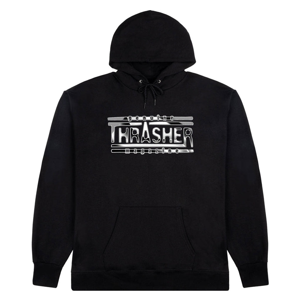 Thrasher Chrome Genuine Hoodie - Black