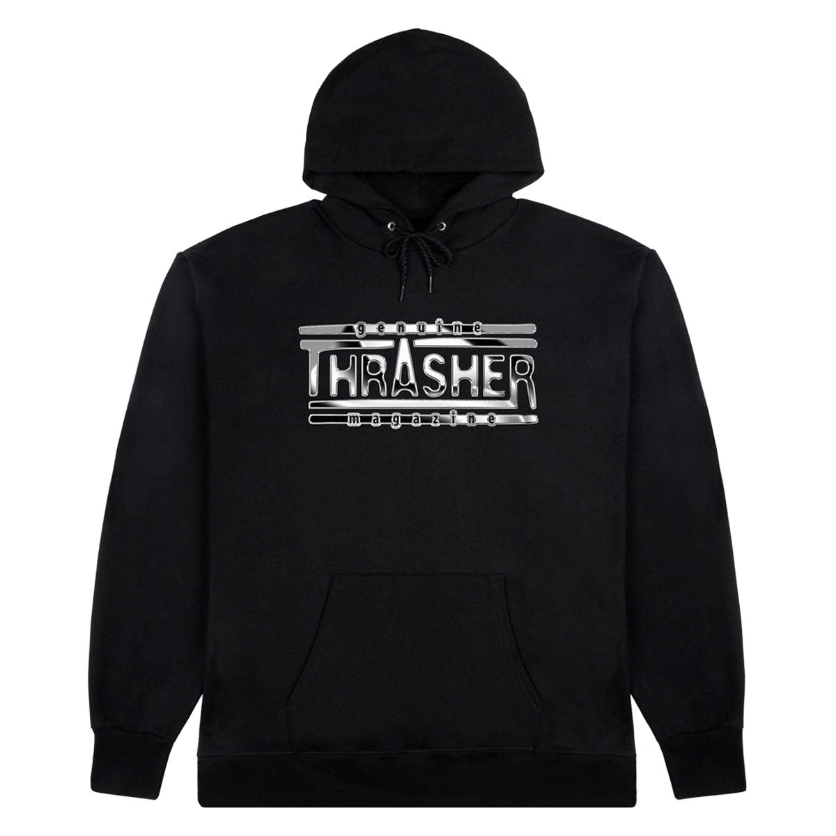 Thrasher Chrome Genuine Hoodie - Black