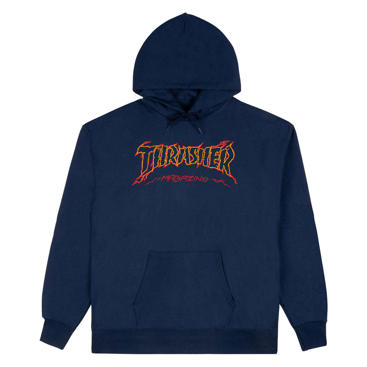 Thrasher Cracked By Exteenager Hoodie - Navy