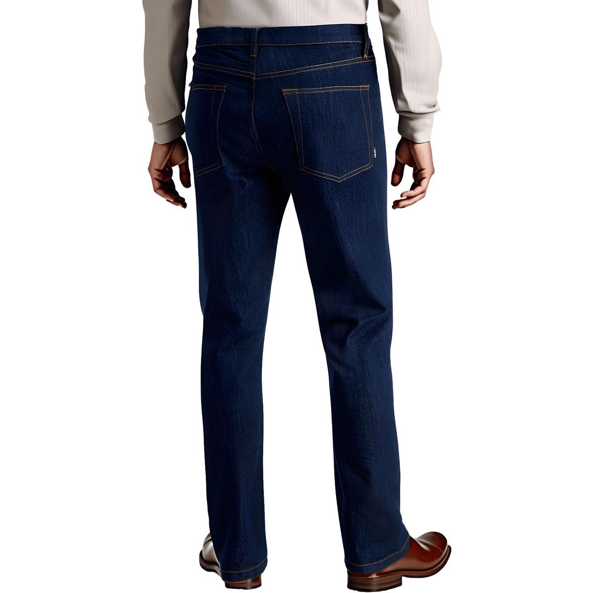 Alfani Mens David Rinse Pocket Denim Straight Leg Jeans