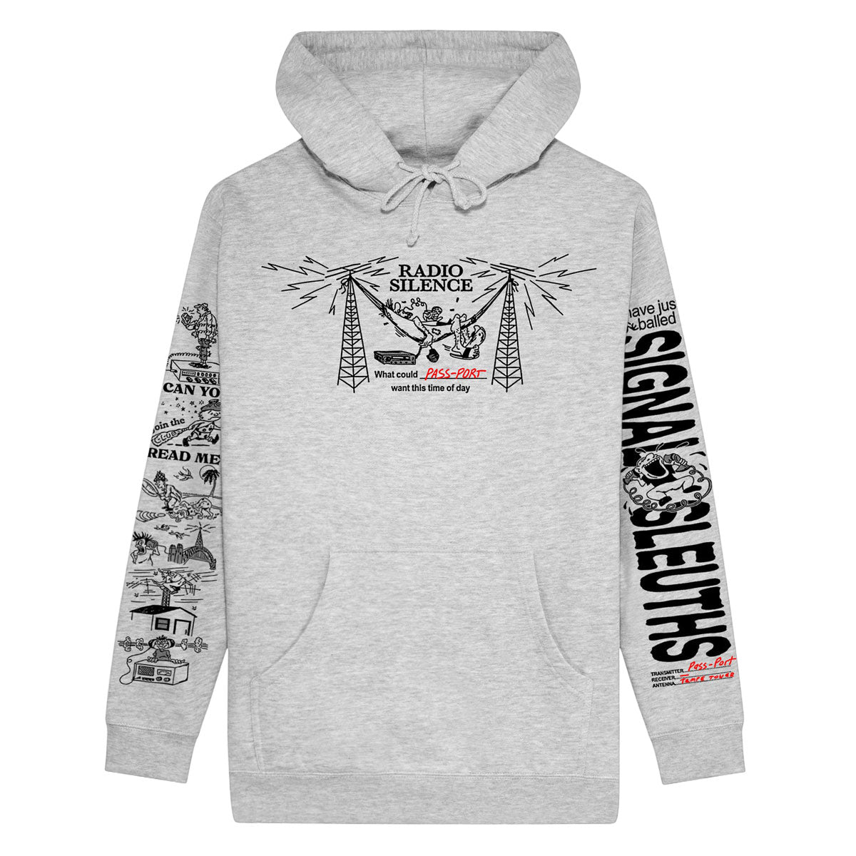 Passport Radio Silence Hoodie - Ash