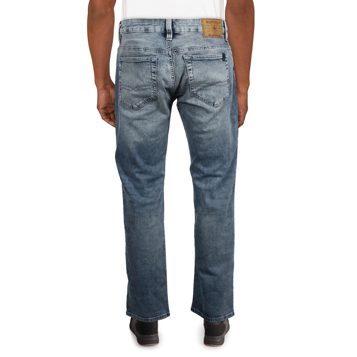 Buffalo David Bitton Mens Six Denim Cotton Straight Leg Jeans