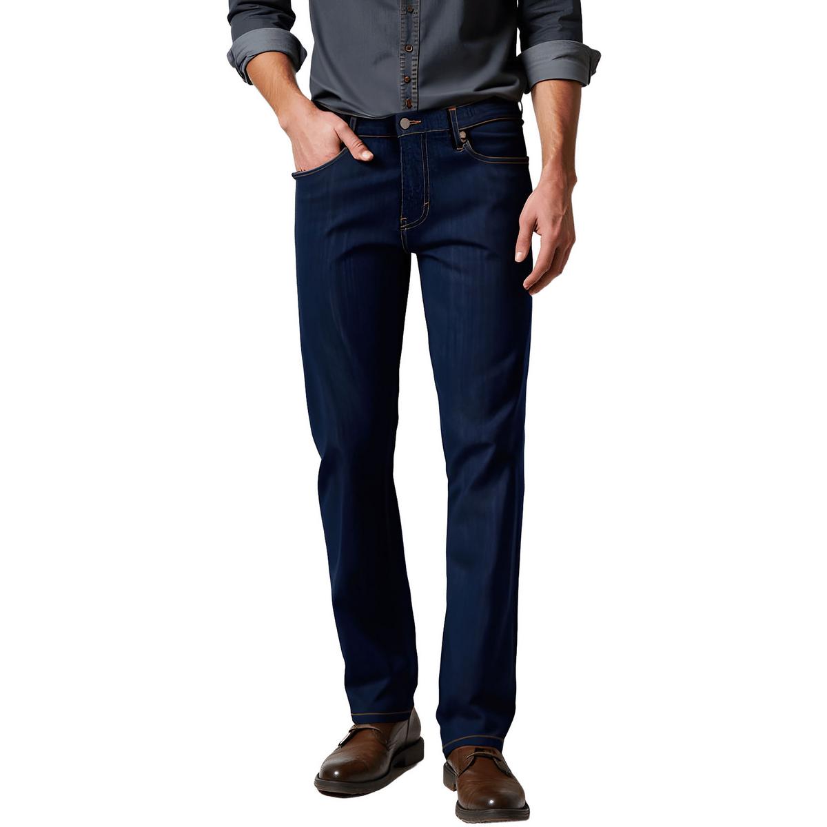 Alfani Mens David Rinse Pocket Denim Straight Leg Jeans