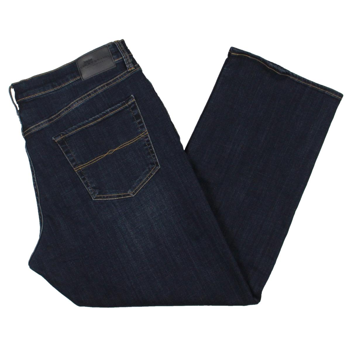 Lucky Brand Mens 181 Tencel Dark Wash Straight Leg Jeans